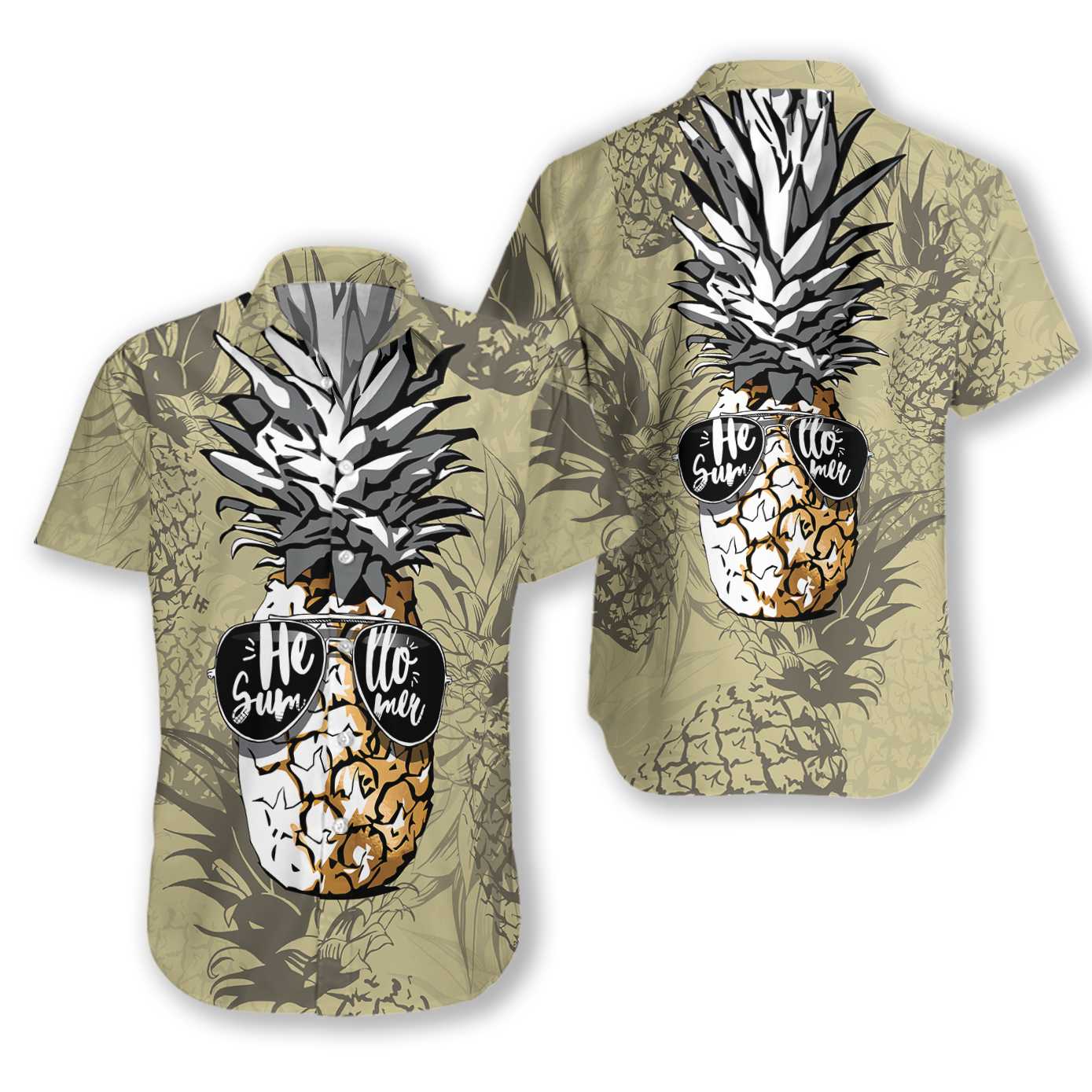 Pineapple Hello Summer 2710 Hawaii Shirt Ha75774