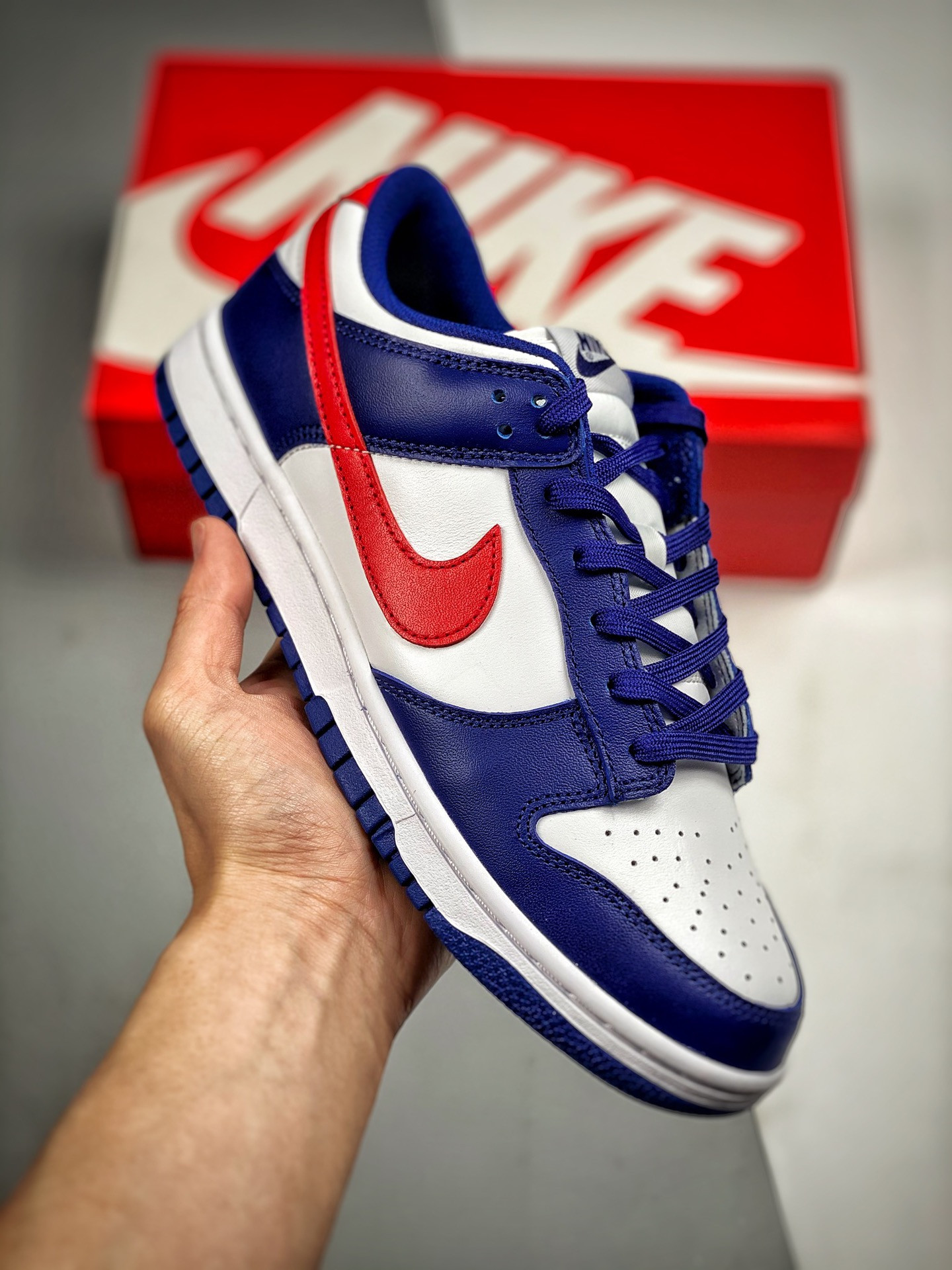 Nike Dunk Low USA WhiteRoyal-University Red DD1503-119 5339443