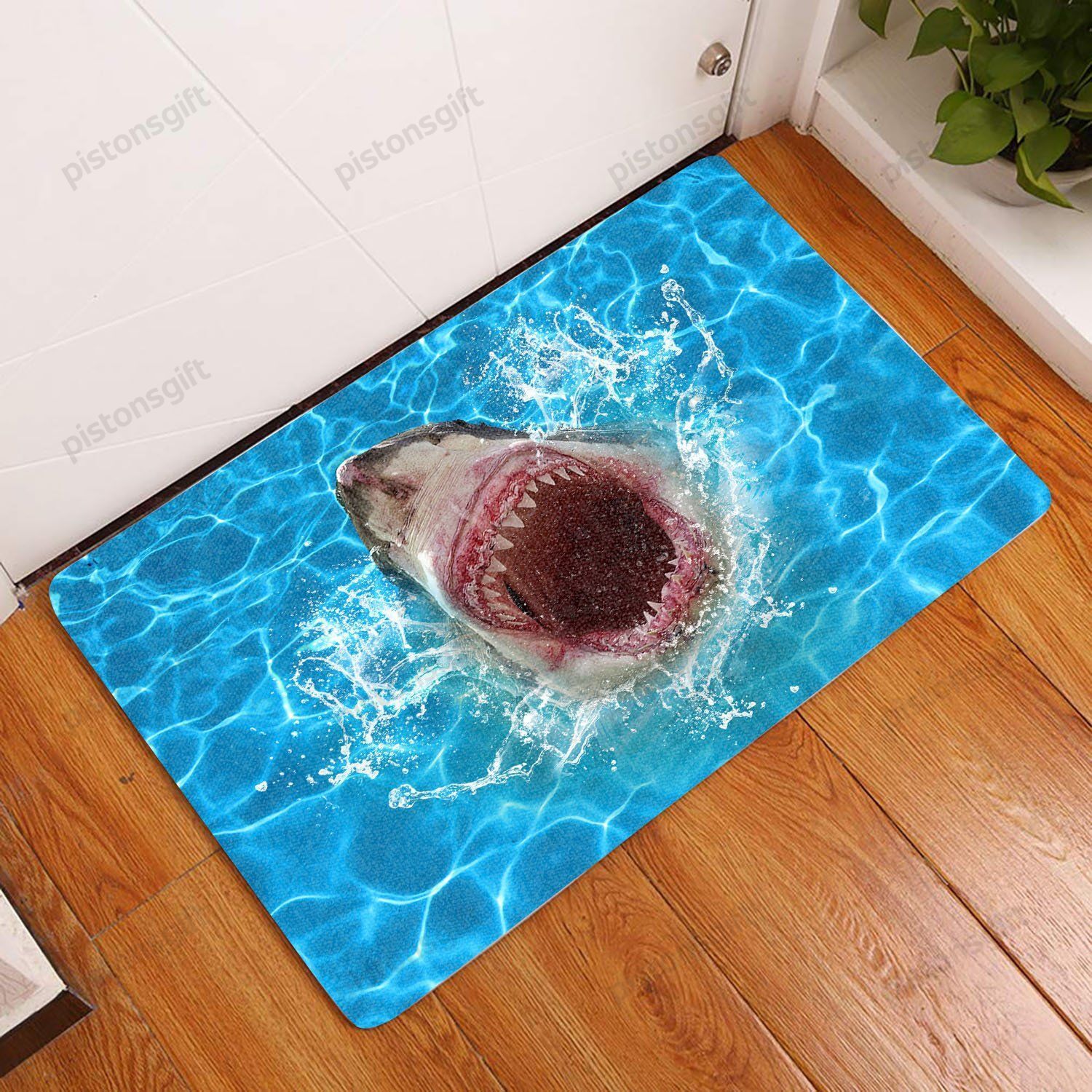 Ocean Shark All Over Printing Doormat