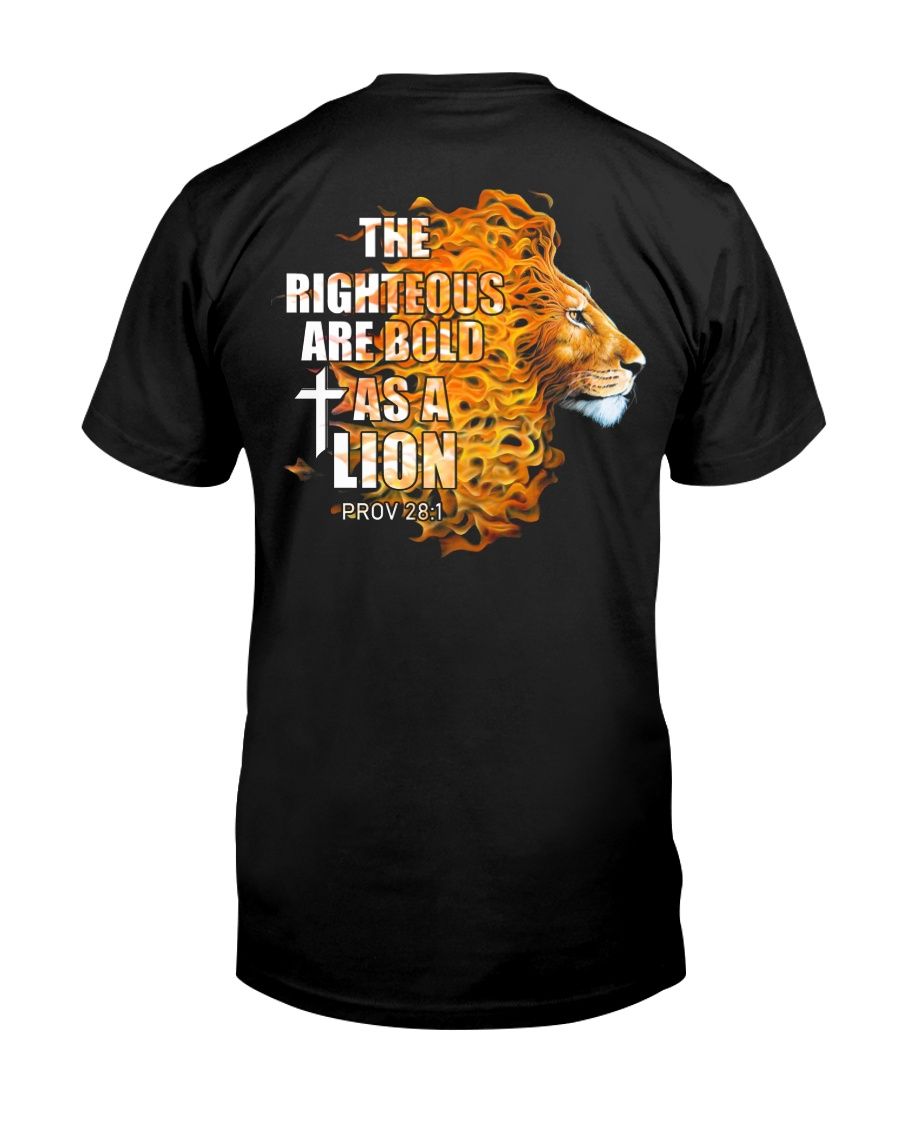 The Righteous Are As Bold As A Lion -Back Classic T-Shirt