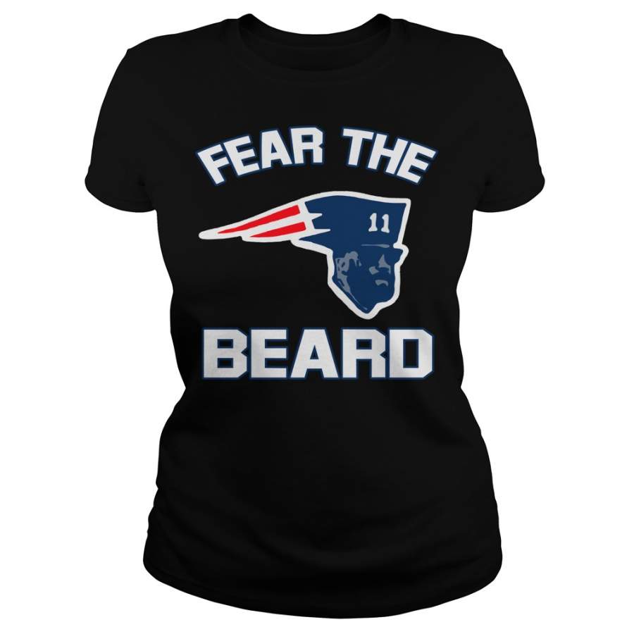 Fear the beard New England Patriots Ladies-T-Shirt