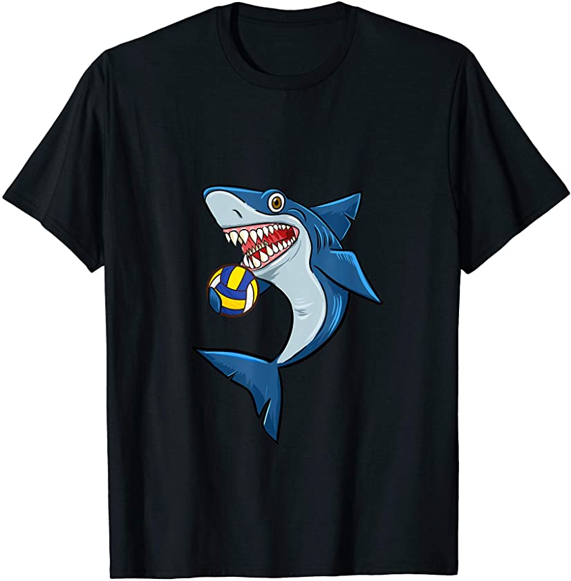 Volleyball Sharks Love Animal lovers Funny Mens Womens T-Shirt