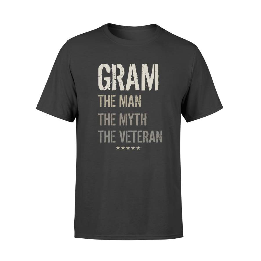 YOLOstuff GRAM the Man the Myth the Veteran T-shirt