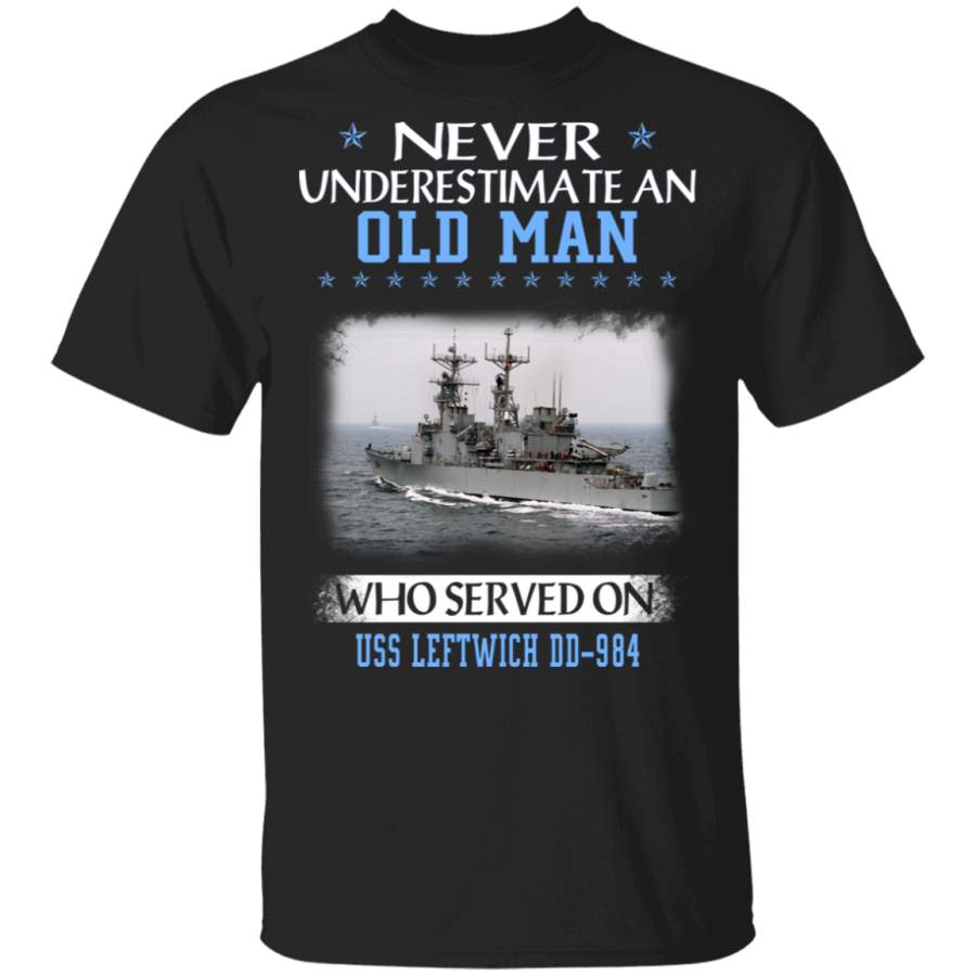 USS Leftwich DD-984 Veterans Day Christmas Gift T-Shirt