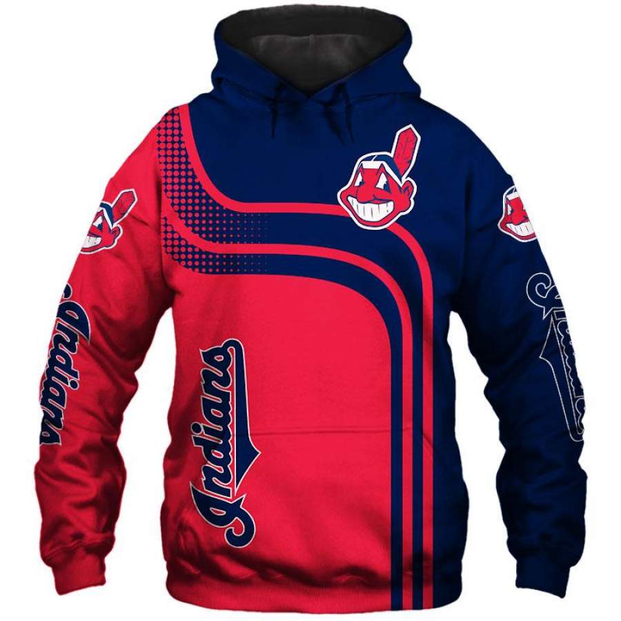 Cleveland Indians Hoodies 3D Long Sleeve