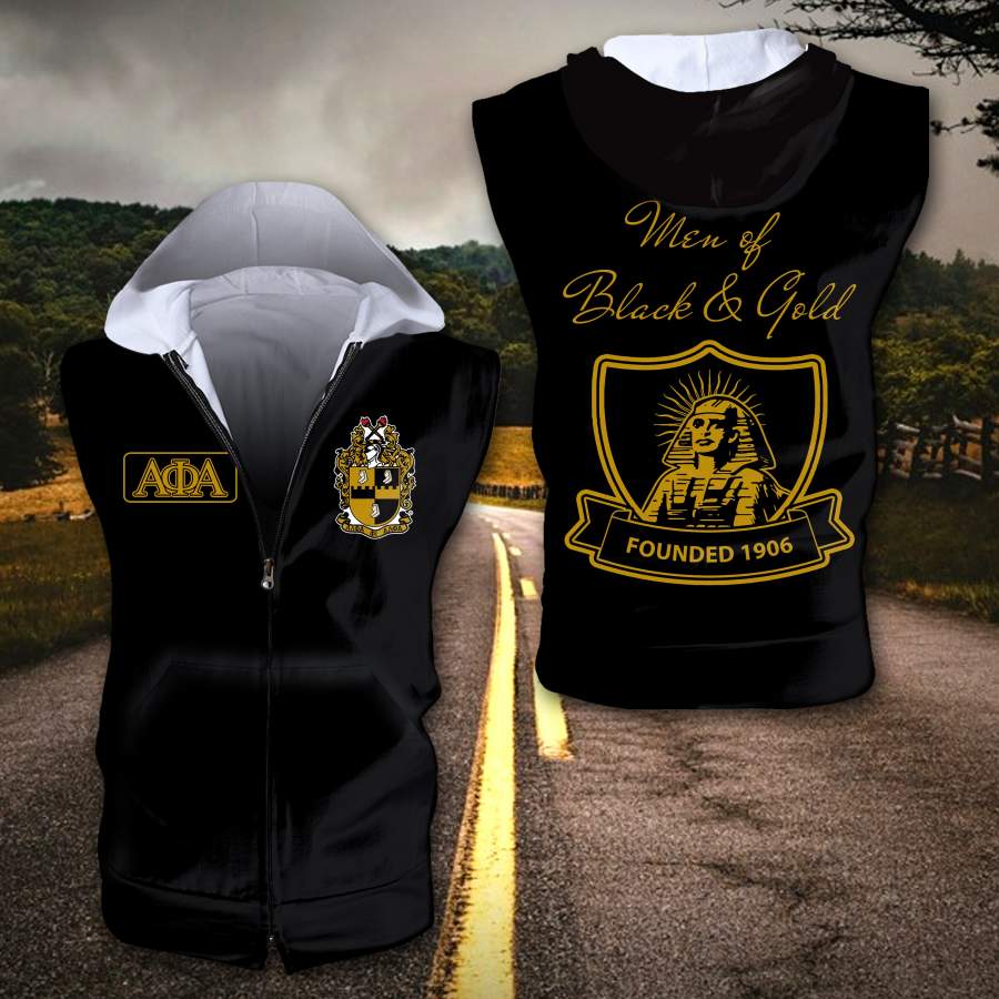 Alpha Phi Alpha Sleeveless Zip Hoodie 040620203