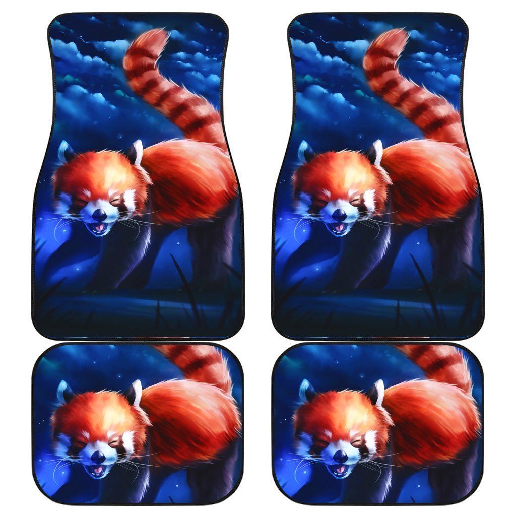 Red Mink Moutain Japan Animal Car Floor Mats Personalized Car Seat Floor Mat Custom Print