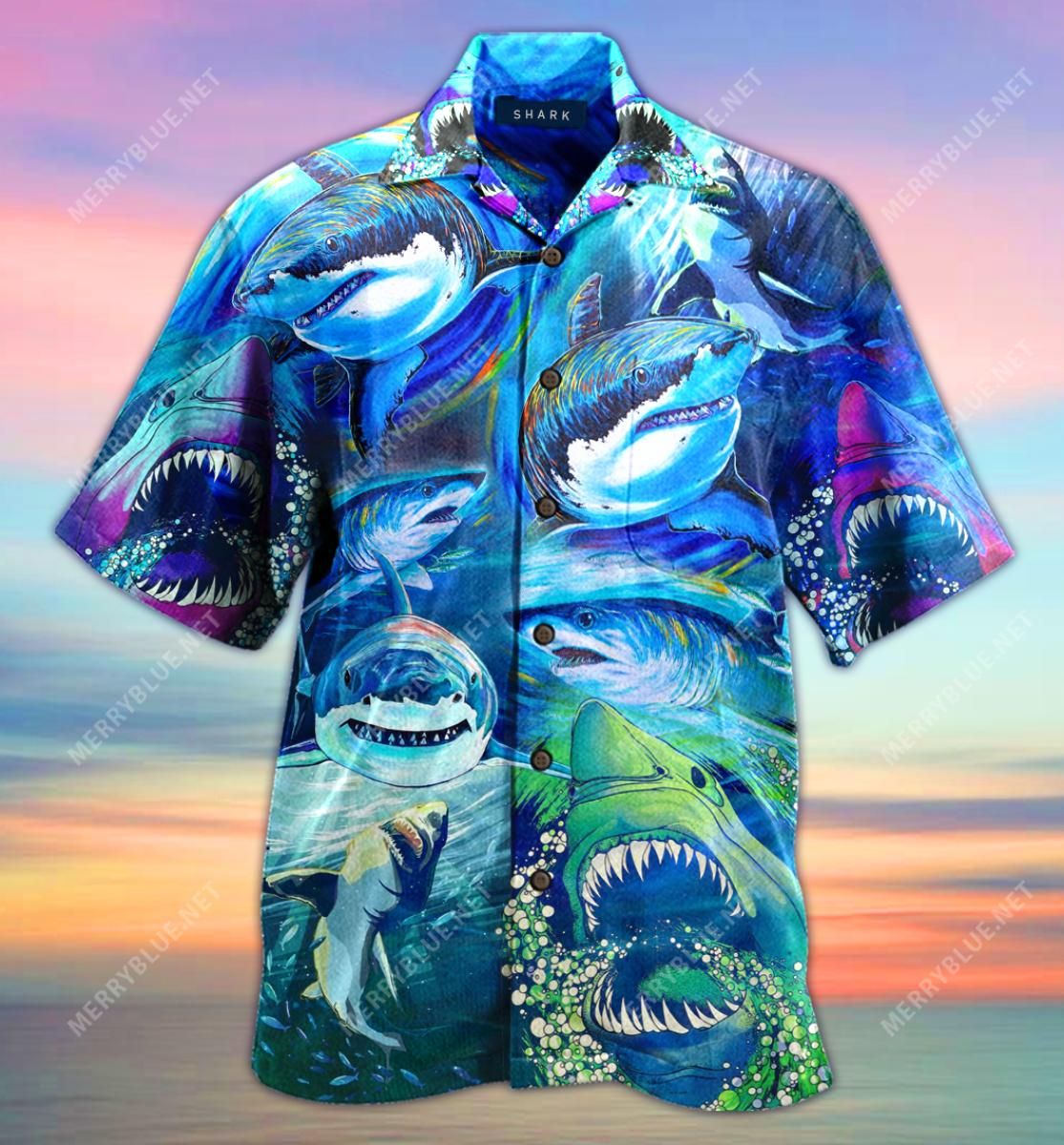 Be A Shark Aloha Hawaii Shirt Colorful Short Sleeve Summer Beach Casual For Men And Women Ha15044