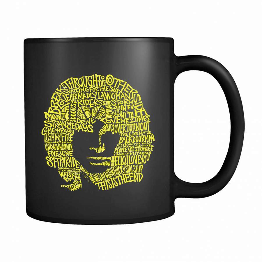 Jim Morrison The Doors Typography 11oz Mug