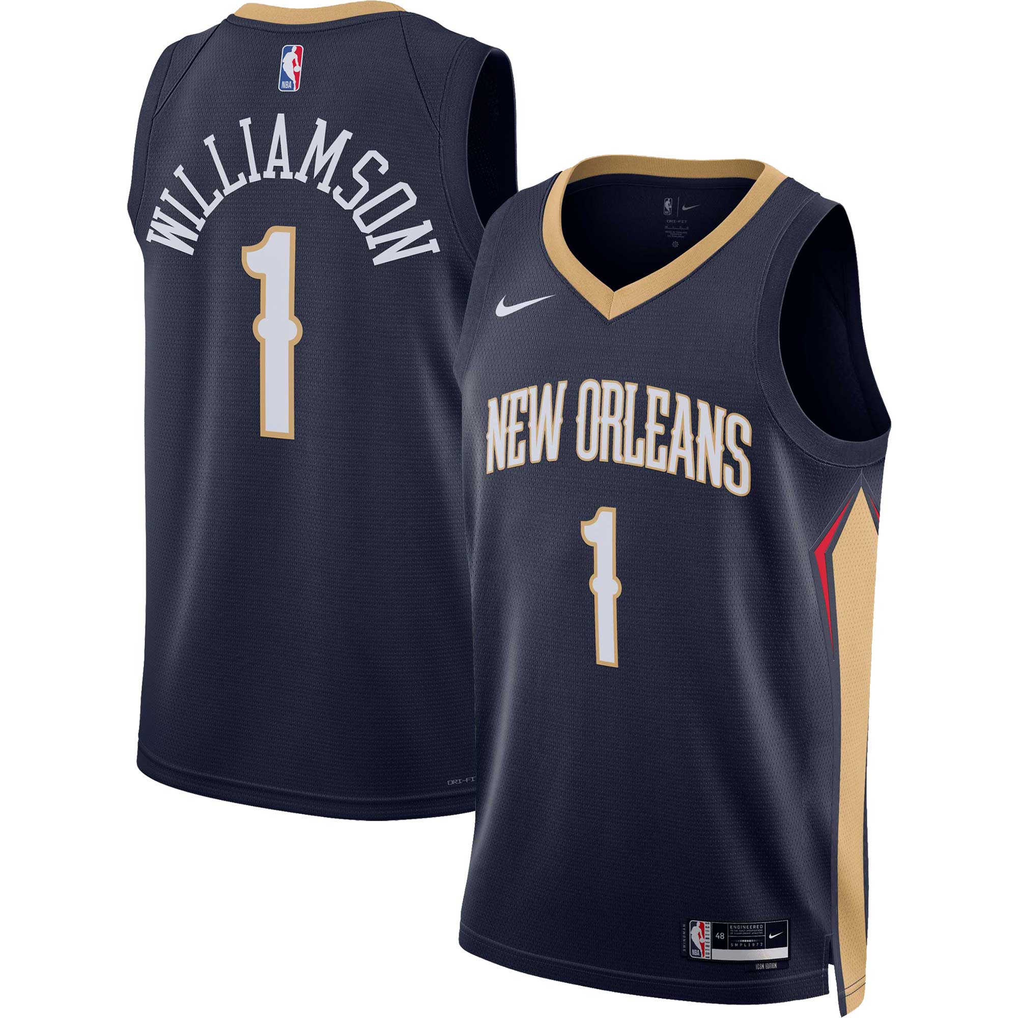 Zion Williamson New Orleans Pelicans Unisex Swingman Jersey – Icon Edition – Navy