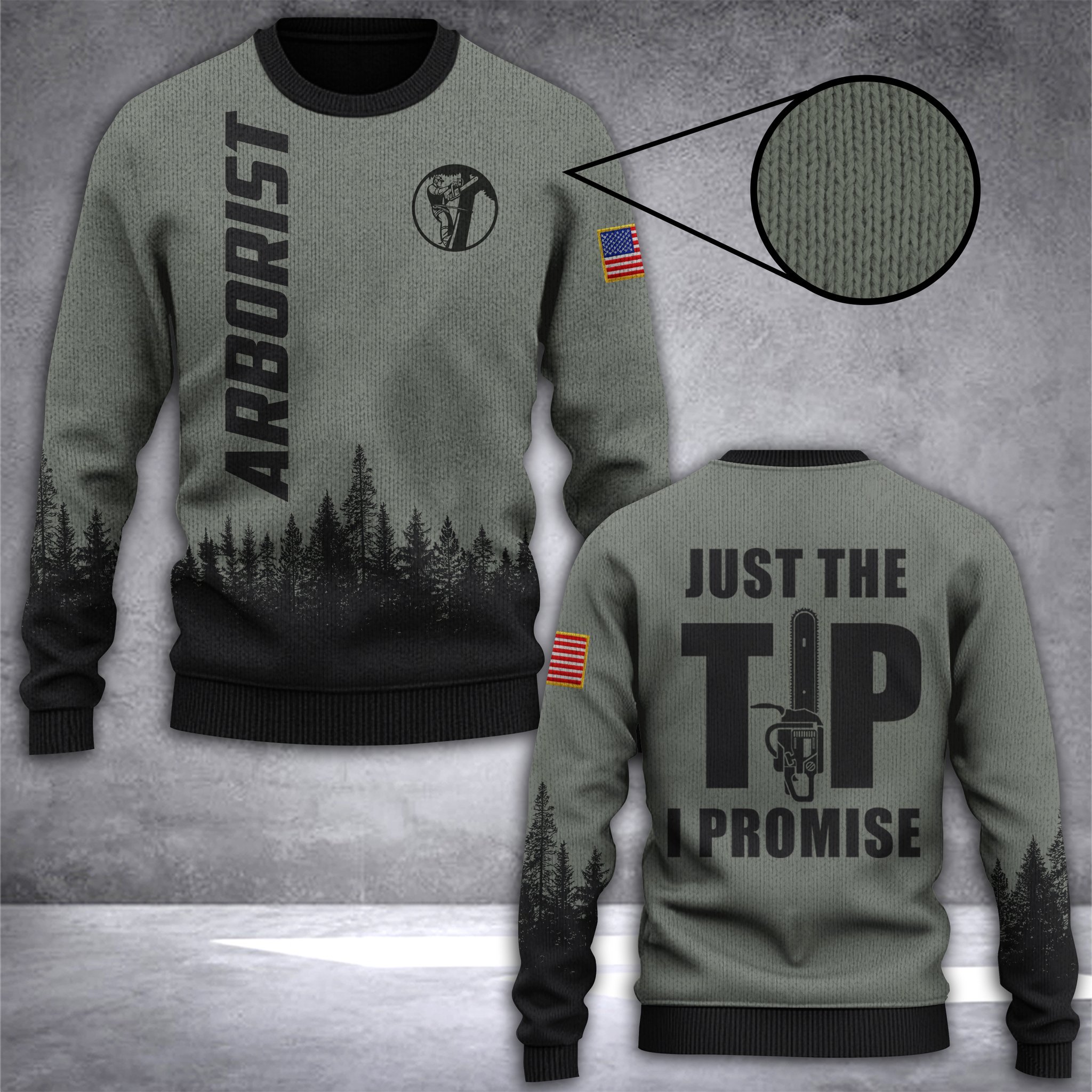 Arborist Just The Tip I Promise Ugly Christmas Sweater | For Men & Women | Adult | Us5704