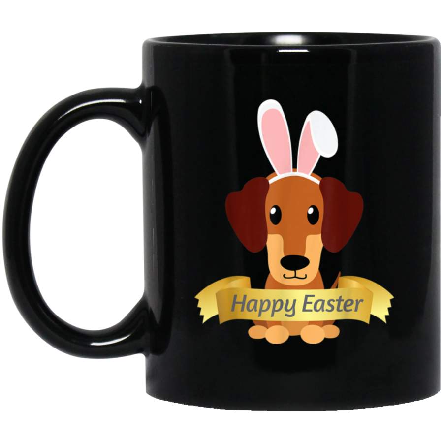 Dachshund Happy Easter Mug Bunny Ears Dog Lovers Gift