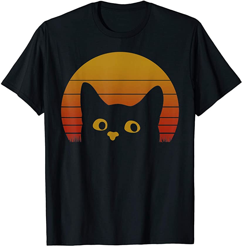 Retro Vintage Cat Design – Best Kitty Kitten Lovers Gift T-Shirt