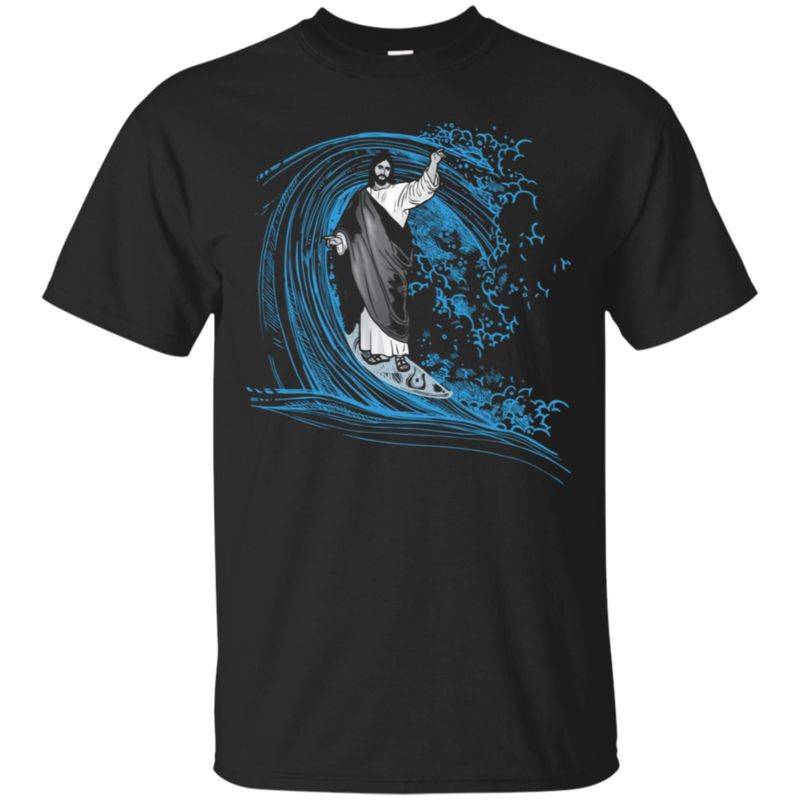 Jesus Christ Wave Riding Barrel T-shirt