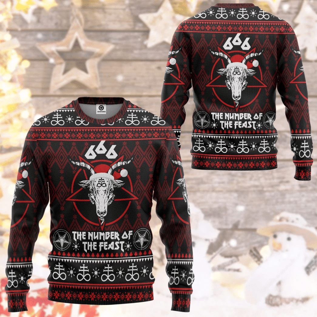 The Number Of The Feast Ugly Christmas Sweater, For Men & Women