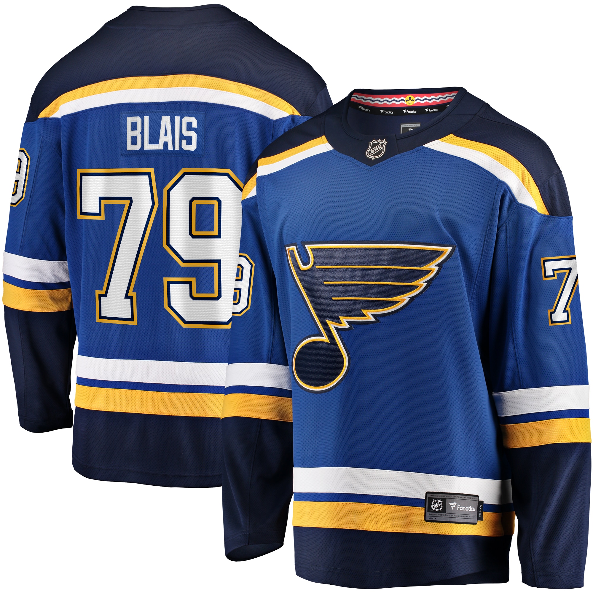 Sammy Blais St. Louis Blues Branded Home Breakaway Jersey – Blue