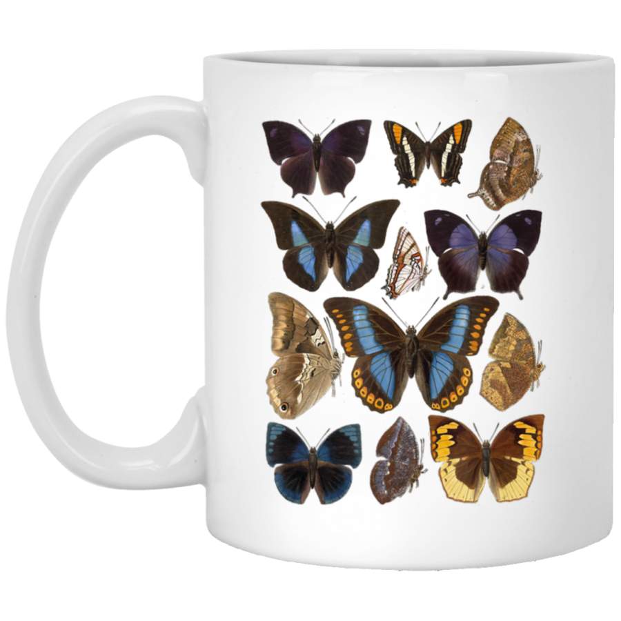 Vintage Botanical Butterfly Species _2578 Coffee Mug