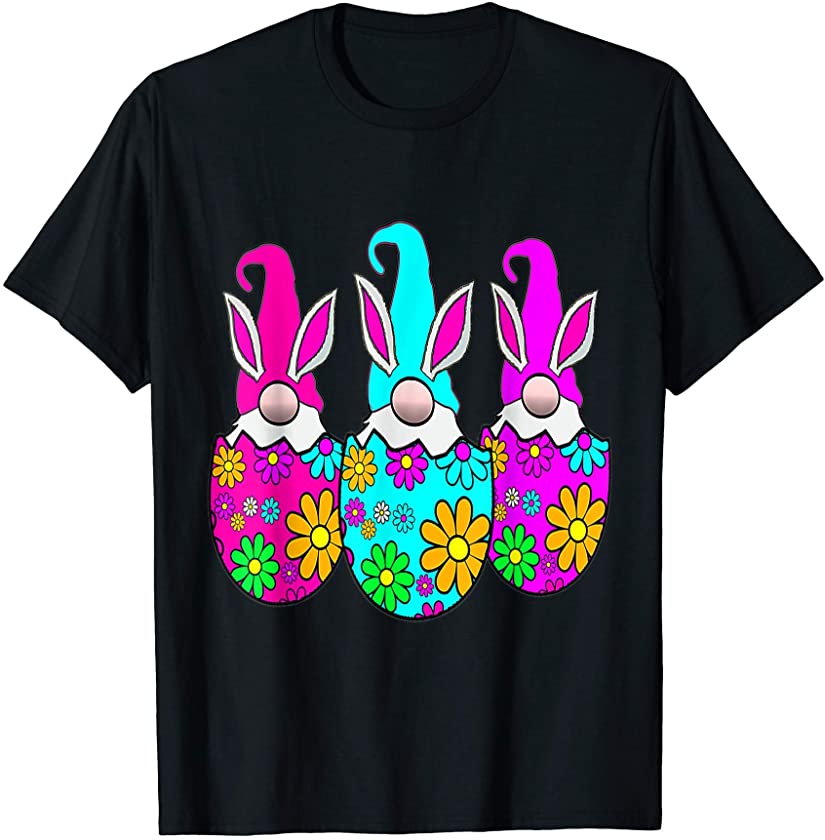 Colorful Spring Bunny Ears Rabbit Cute T-Shirt