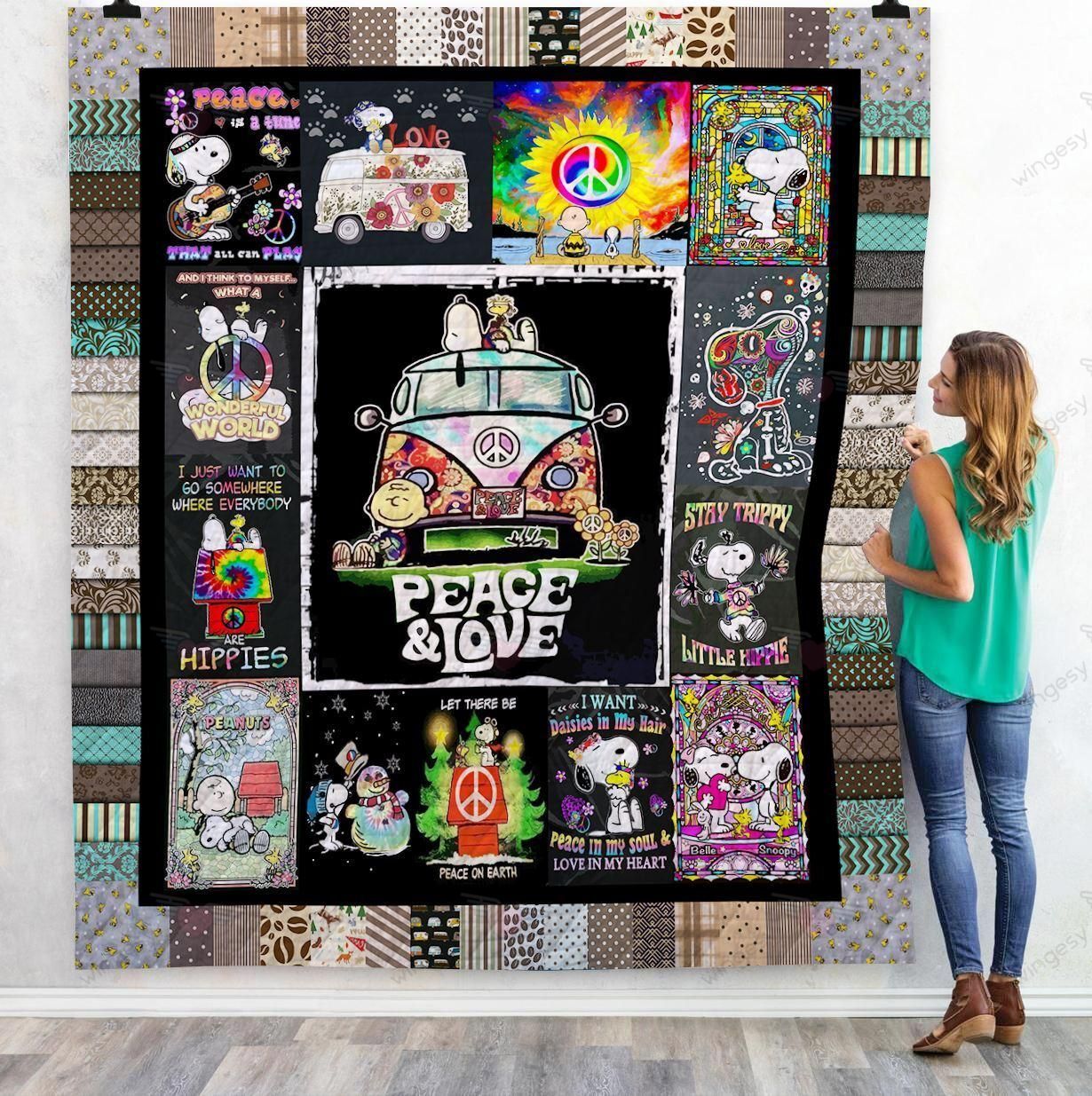 Snoopy Movies Snp Hippie Quilt A12006022Q