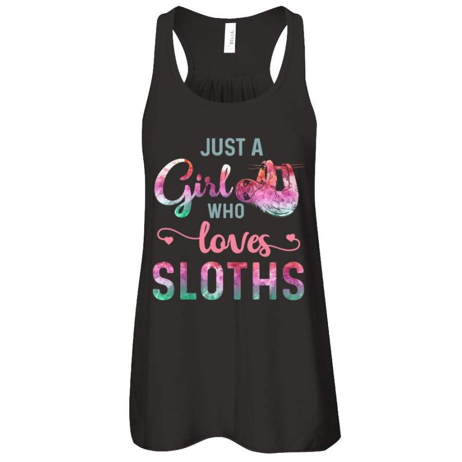 Just A Girl Who Loves Sloths Sloth Lover Tank T-Shirt