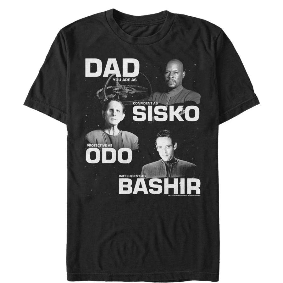 Star Trek Men’s DS9 Father’s Day Traits  T Shirt