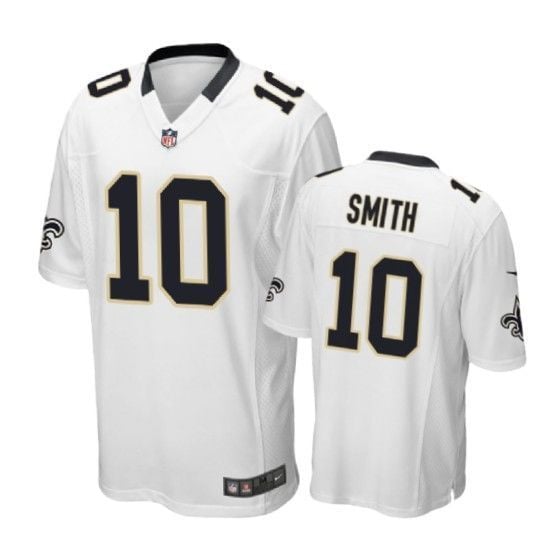 New Orleans Saints Trequan Smith Game White Mens Jersey