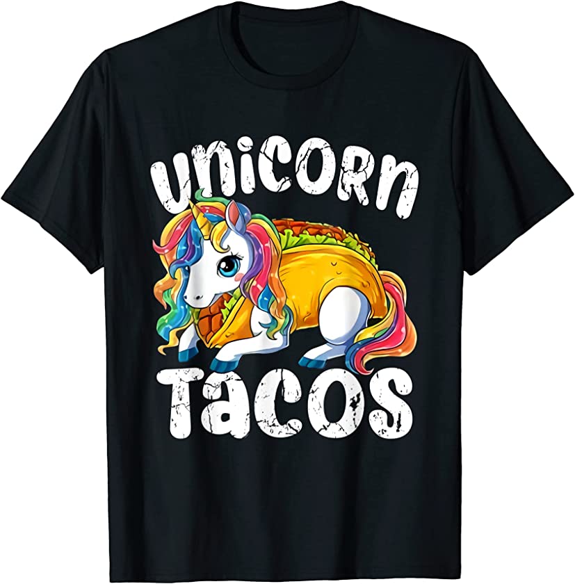 Unicorn Tacos Cinco de Mayo Shirt Funny Taco Dinosaur T-Shirt