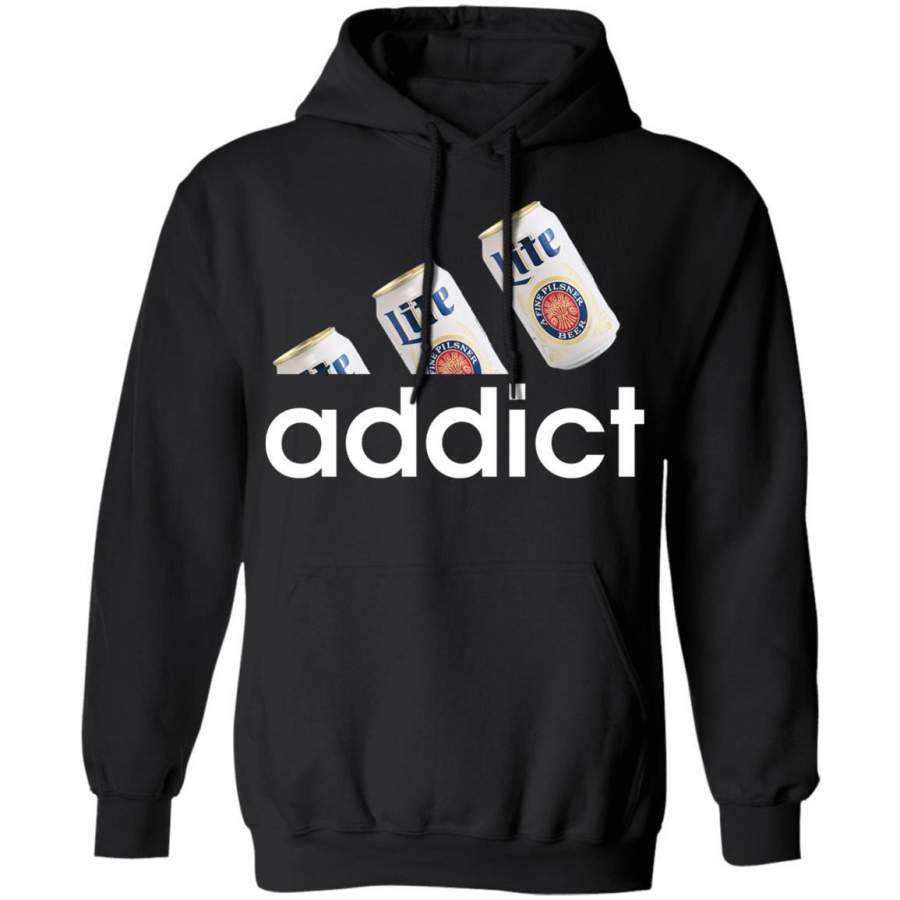 Miller Lite Beer Addict Hoodie Funny Beer Lover Shirt Gift Idea T-Shirt