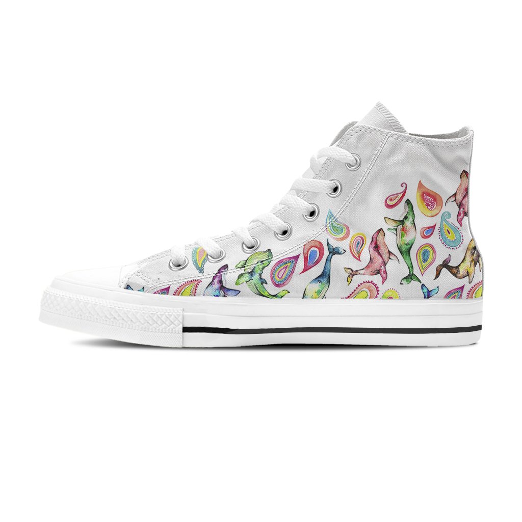 The Paisley Whale – Women’s High Top