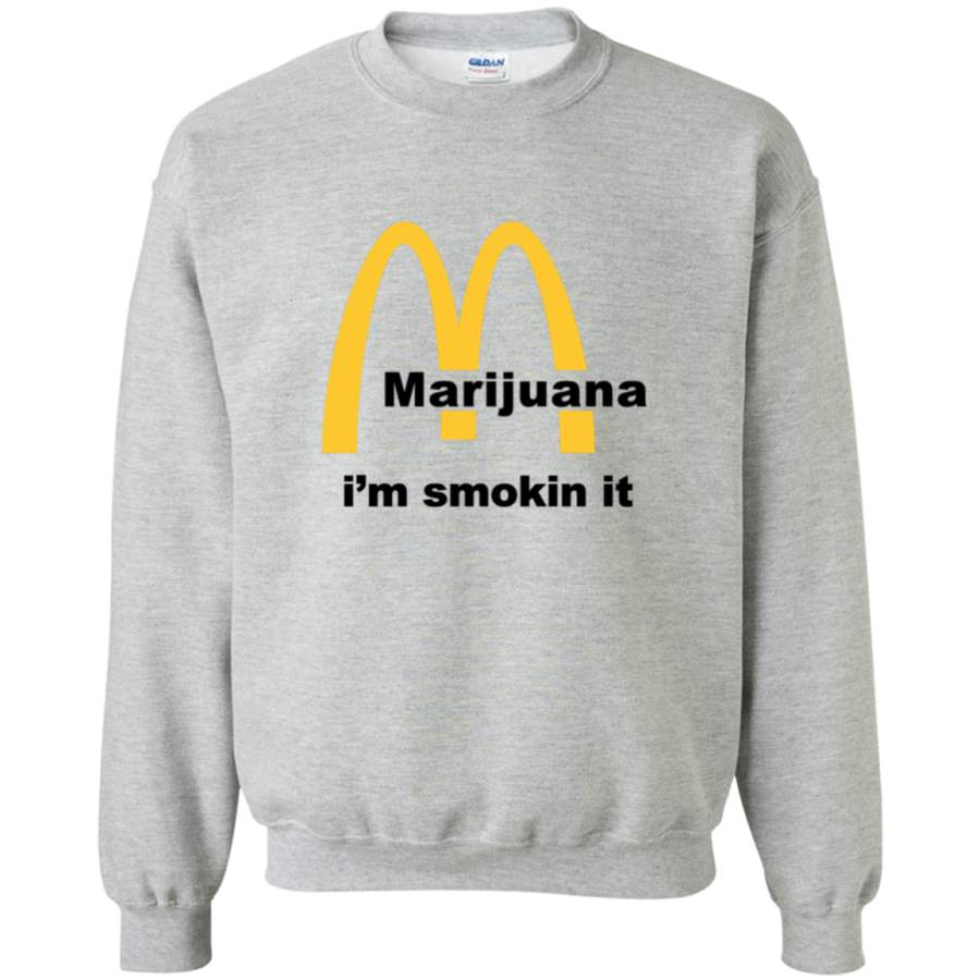 AGR Marijuana Joint Crewneck Pullover Sweatshirt