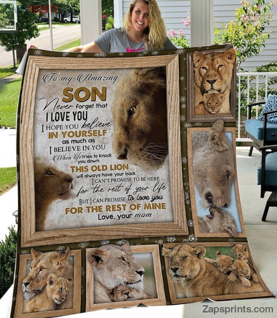 Gift For Son – To My Son – Lion – For The Best Of Mine – Blanket