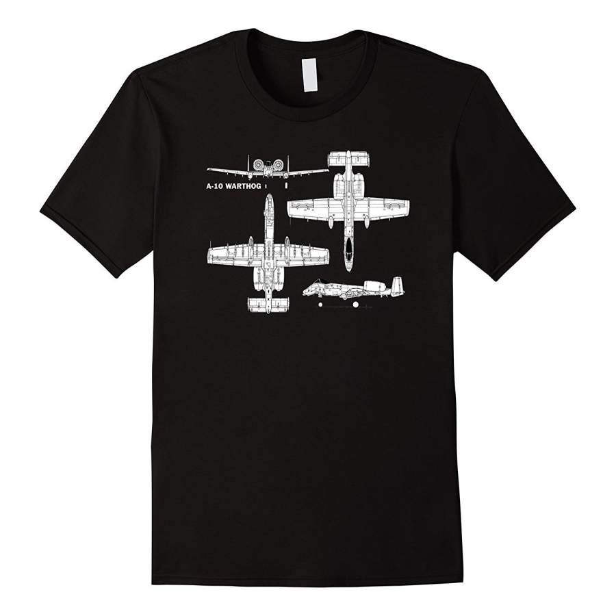 A-10 Warthog Military Aircraft T-Shirt Fashion Short Sleeved T Shirts Summer Funny Tee Shirt For Men