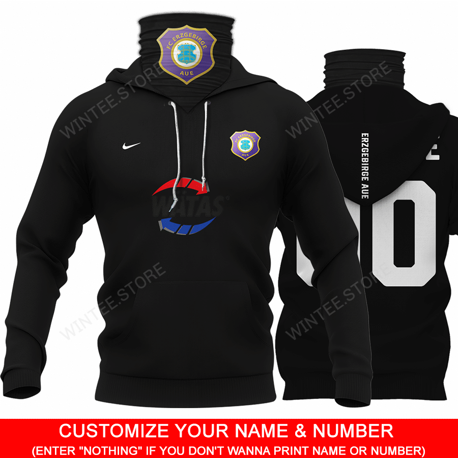 08ErzgebirgeAue001 |HoodieMask| CUSTOMIZE YOUR NAME & NUMBER | HOT SALE 3D PRINTED