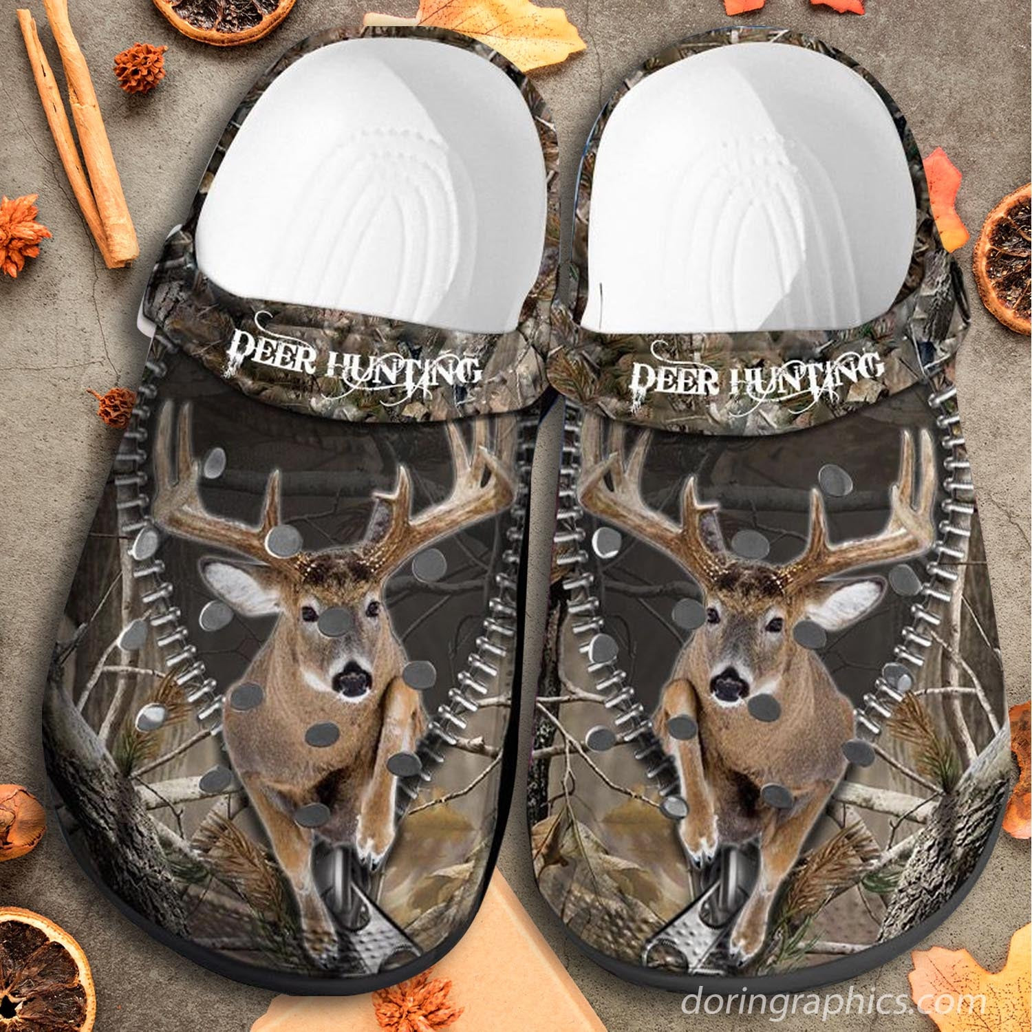 Deer Hunter Crocs Shoes Clogs – Deer Hunting Outdoor Crocs Shoes Clogs Gift For Men Fathers Day