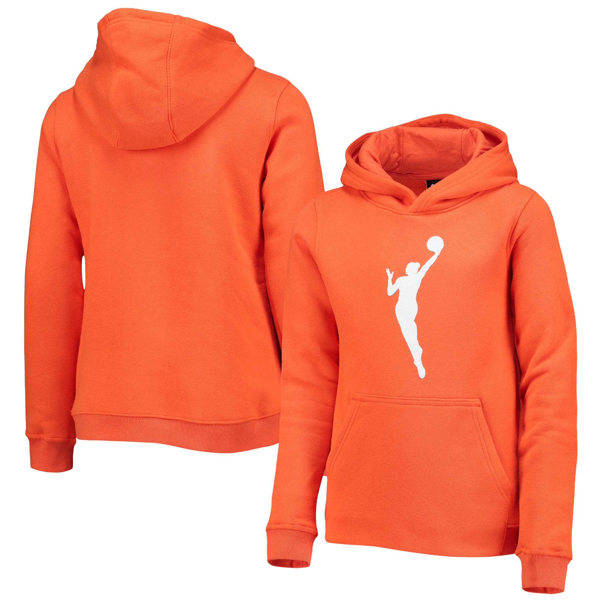 Wnba Youth Logo Pullover Hoodie – Orange