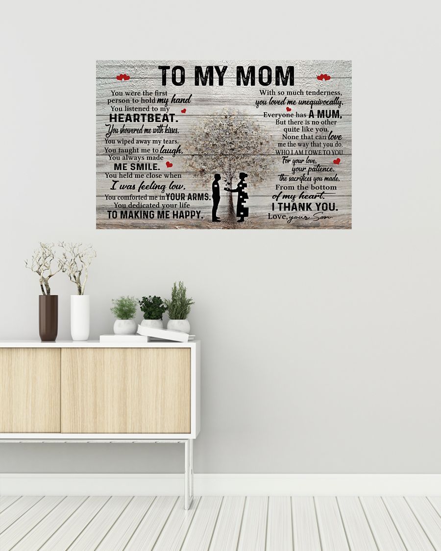 To Making Me Happy Lanscape Canvas And Poster, Best Mother’s Day Gift Ideas, Mother’s Day Gift From Son To Mom, Warm Home Decor Wall Art Visual Art