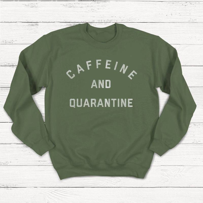 Crushtee Quarantine Sweatshirt, Social Distancing Sweatshirt, Introvert, Cute Tshirt, Unisex Sweatshirt, Retro, Funny T shirt, Work from Home Long Sleeve Hoodie