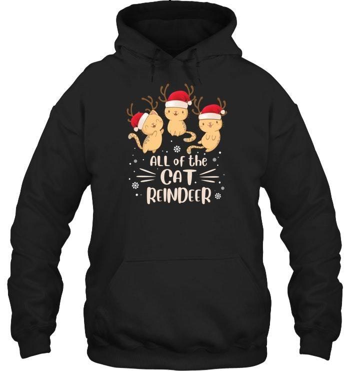 Cat Reindeer Deer Cute Shirt Hoodie