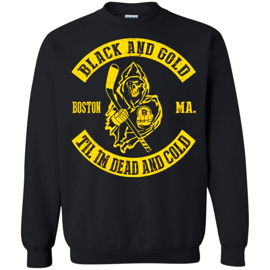 AGR Black And Gold Boston Bruins Hockey Sweatshirt