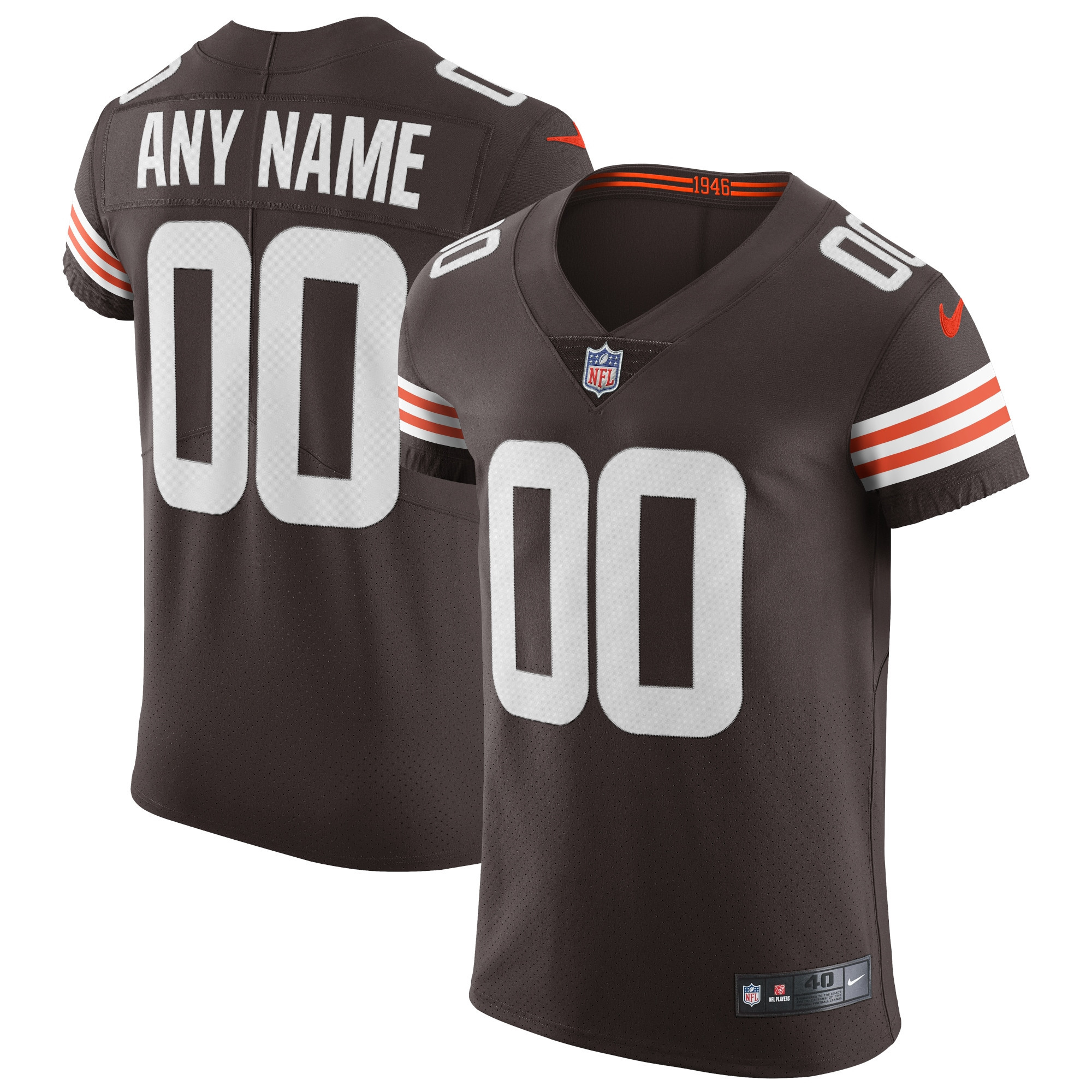 Cleveland Browns Vapor Elite Custom Jersey Brown Custom Jerseys NFL