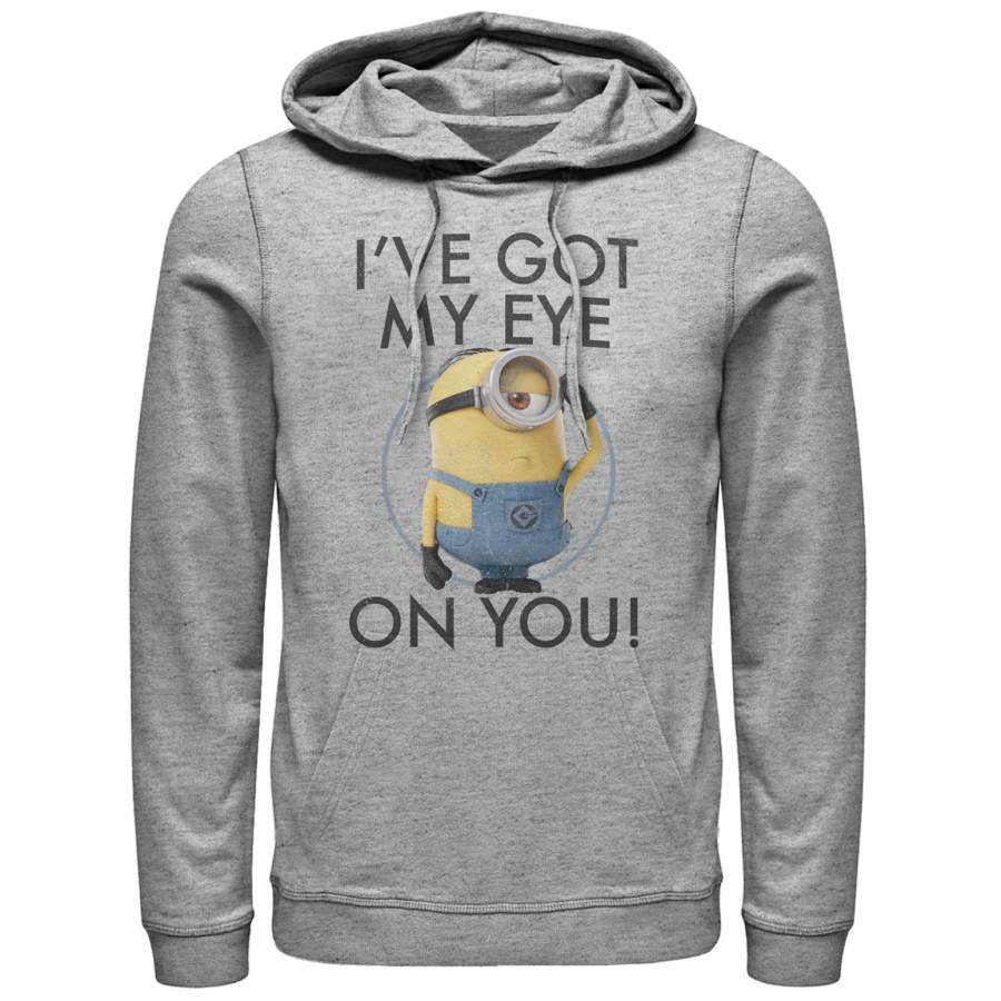 Despicable Me Men’s Minion Got Eye on You  Lightweight Hoodie