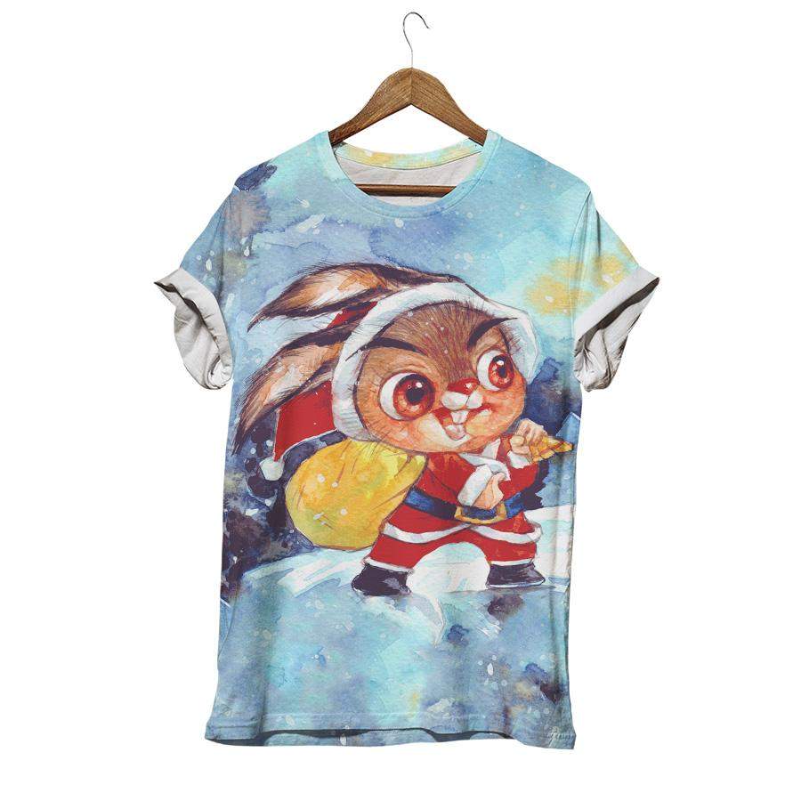 Rabbit Costume Santa Claus Rabbit T-shirt