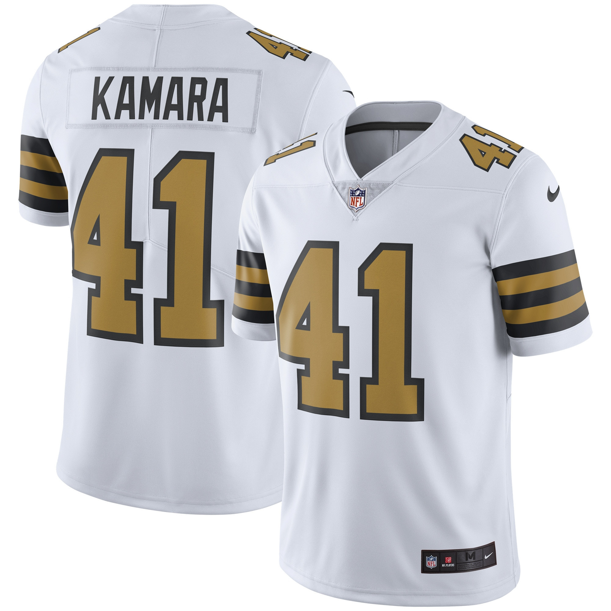 Alvin Kamara New Orleans Saints Vapor Untouchable Color Rush Limited Player Jersey – White NFL