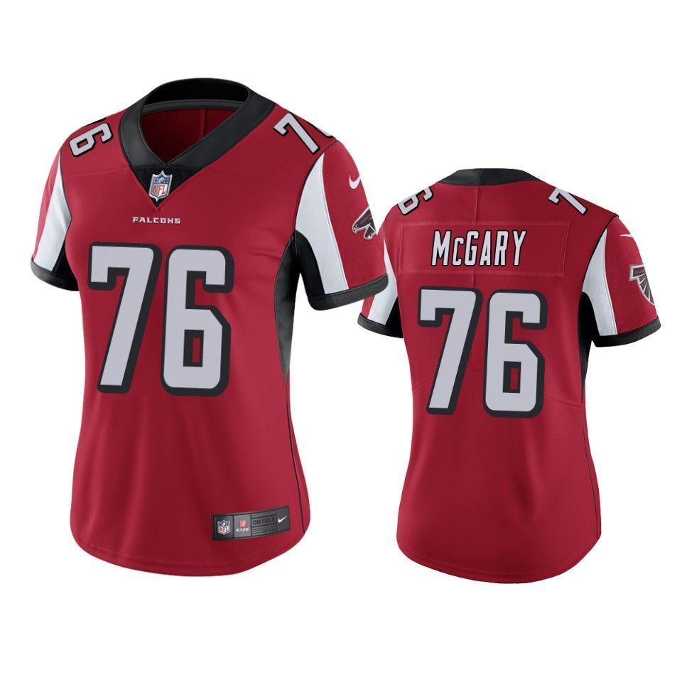 Atlanta Falcons Kaleb Mcgary 2019 NFL Draft Red Vapor Limited Womens Jersey