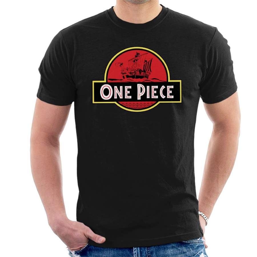 One Piece Jurassic Park Logo Men’s T-shirt