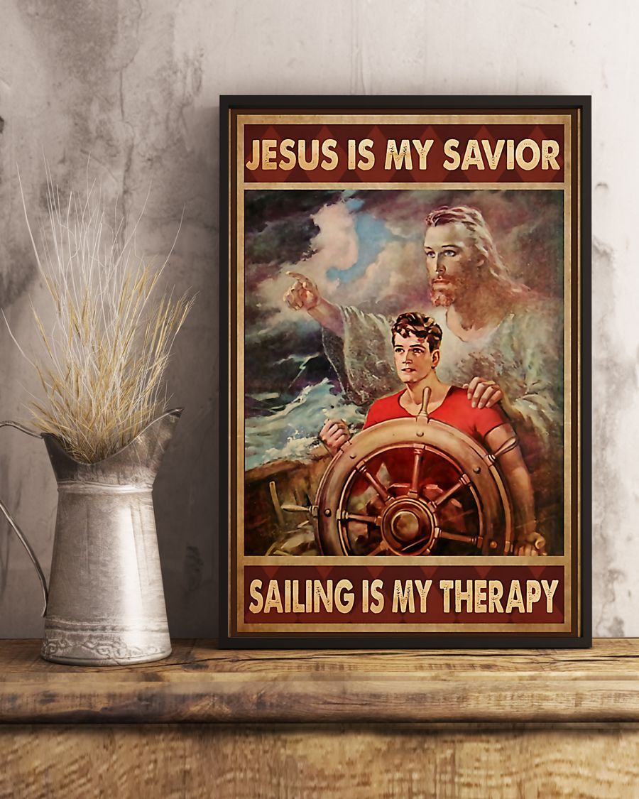 Professions Poster – Sailor Sailing Is My Therapy Vertical Canvas And Poster | Wall Decor Visual Art