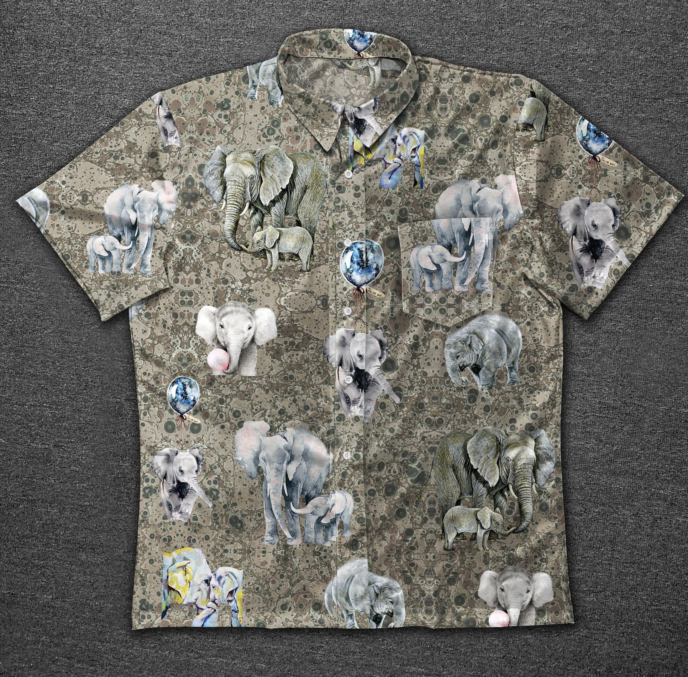 Hawaii Shirt Elephant Family Bt Vintage Hawaiian Shirt-Zx11019