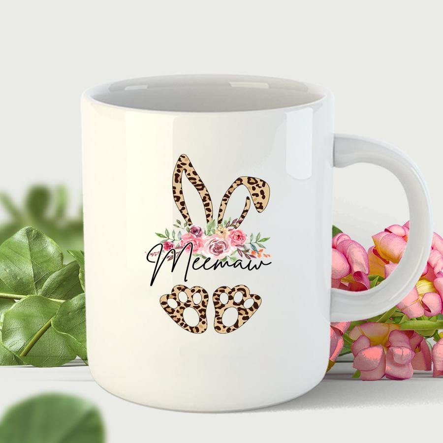 Meemaw Bunny Art Mug