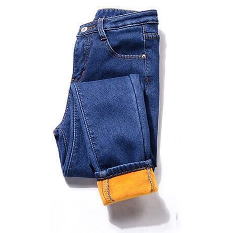 2022 Winter Jeans For Women high Waist Jeans Female Trousers Thickened Jeans clothe Velvet Thick Warm push up mom Jeans woman alx