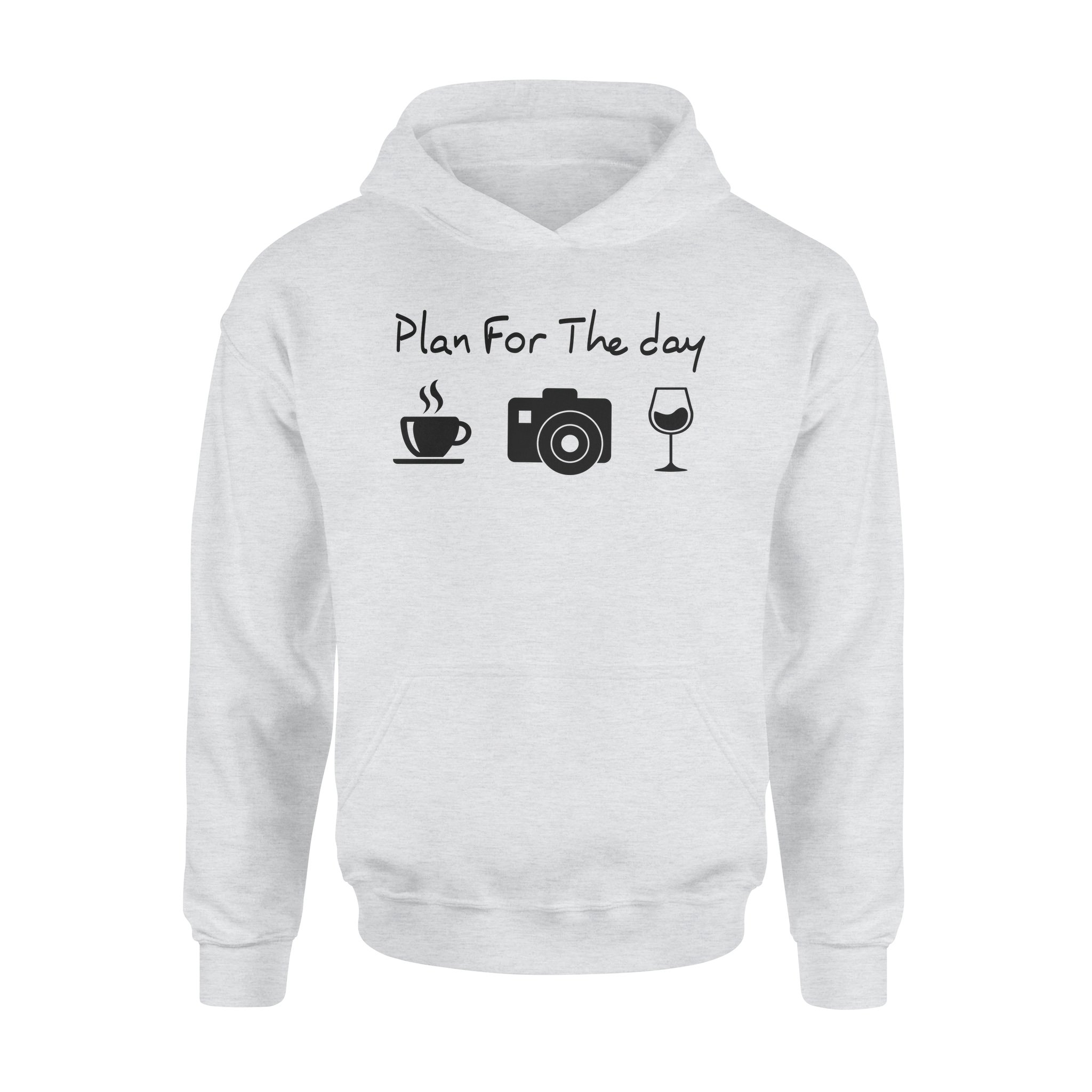 Plan For The Day Camera Drink Coffee Wine Standard Hoodie